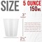 5 Oz (150 ml) Liquid Measuring Cups - Plastic Graduated Cup (50 Pack) with 25 Sticks - Reusable Mixing Cups for Paint, Craft, Kitchen, Lab, Medical Supplies, Epoxy Resin, Art
